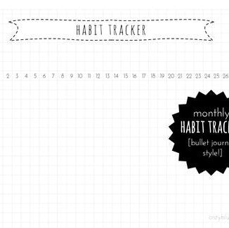 habit tracker printable