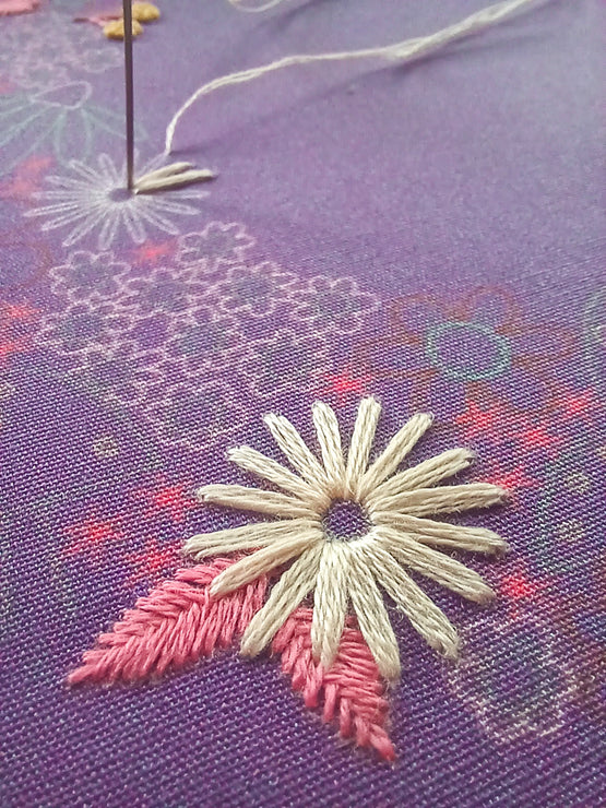 flora luna embroidery kit