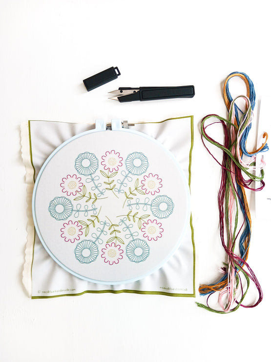 sunny folk embroidery kit