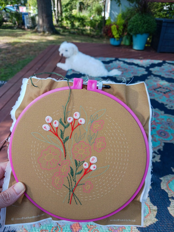 morning glow embroidery kit