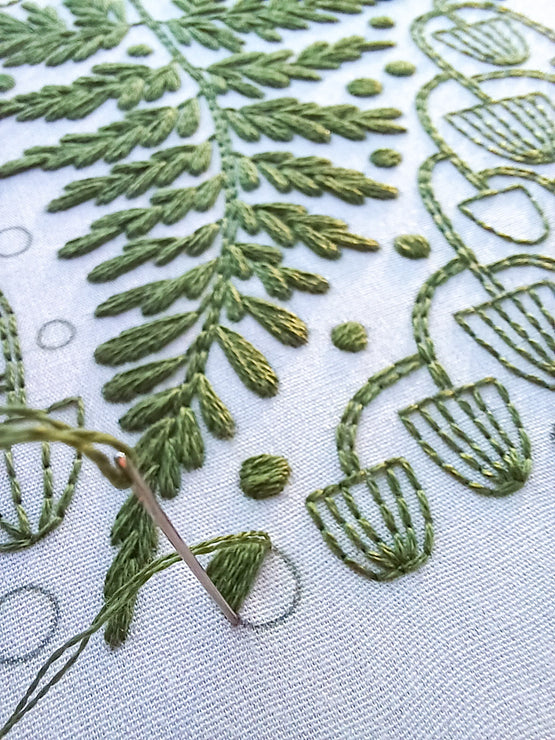 fern + friends PDF embroidery pattern