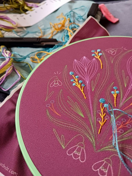 early bloomer embroidery kit