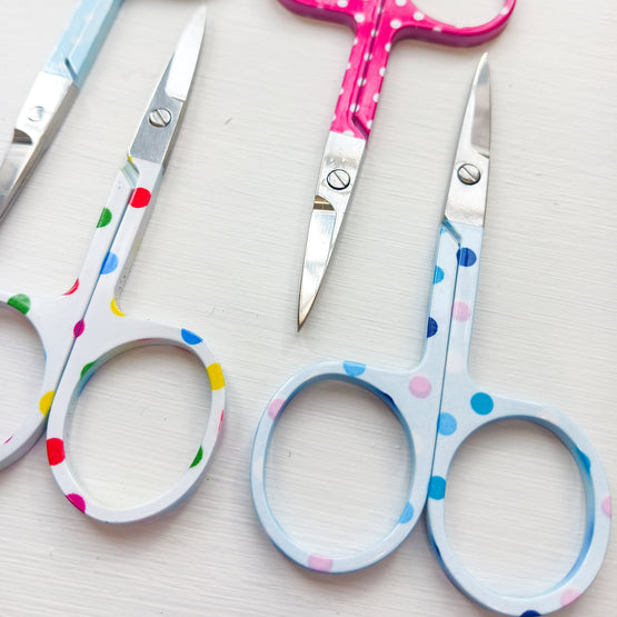 polka dot scissors