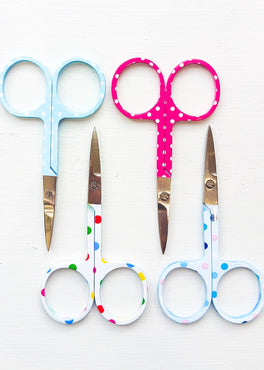 polka dot scissors