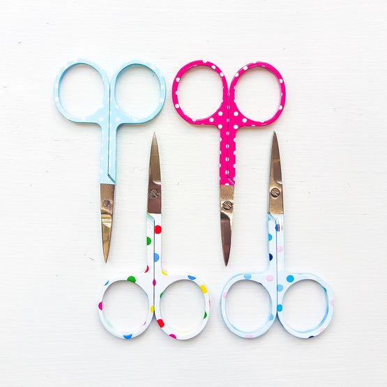 polka dot scissors