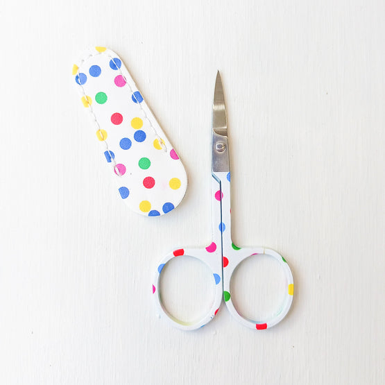 polka dot scissors