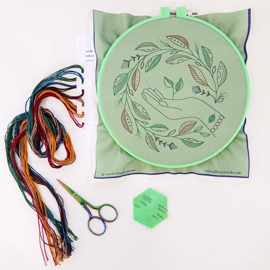 nurture nature embroidery kit