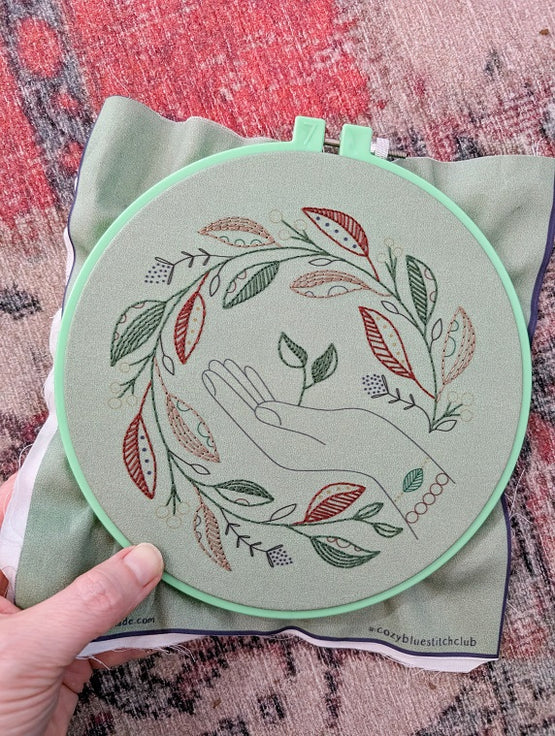 nurture nature embroidery kit