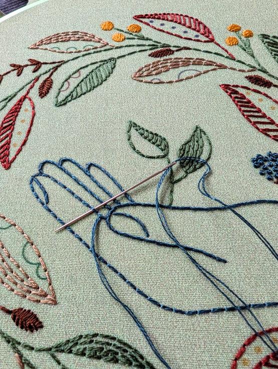 nurture nature embroidery kit