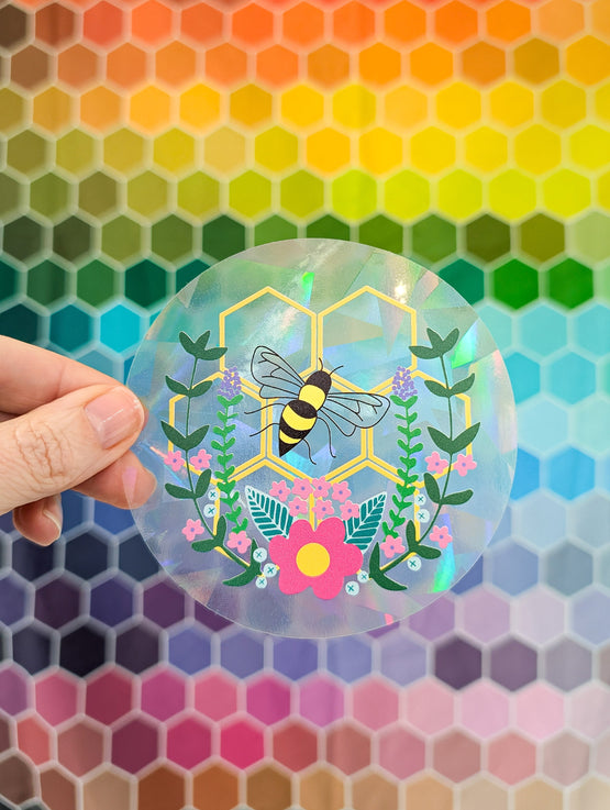 bee lovely suncatcher decal
