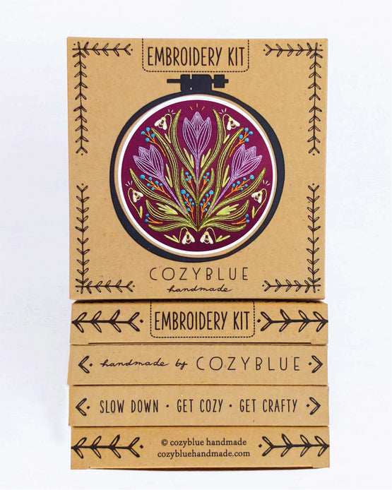 early bloomer embroidery kit