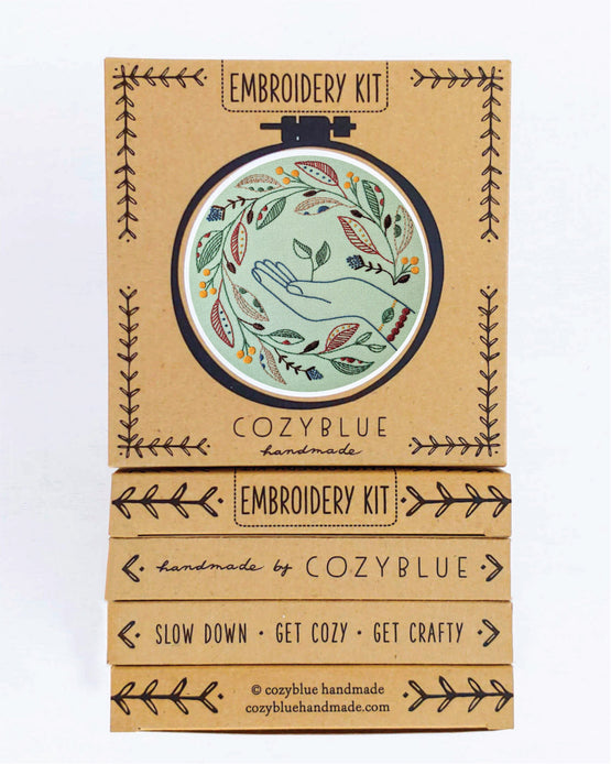 nurture nature embroidery kit