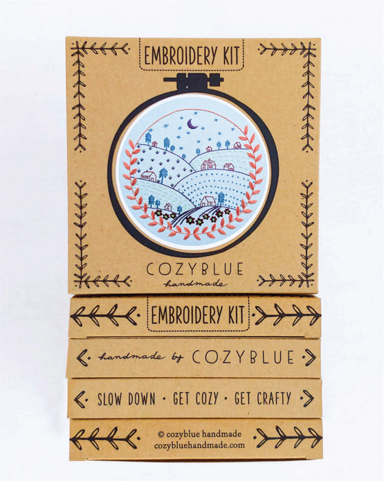 rolling hills embroidery kit