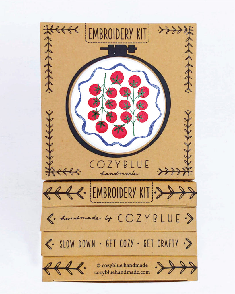 tomatoes embroidery kit – cozyblue