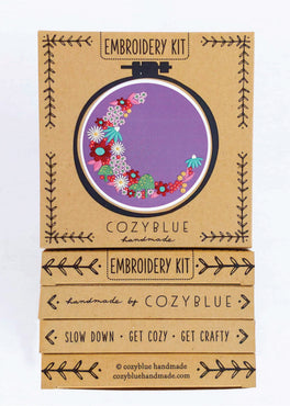 flora luna embroidery kit