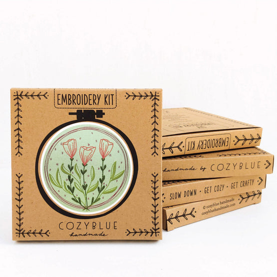 flower moon embroidery kit