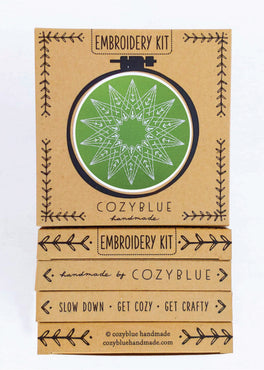 holiday star embroidery kit