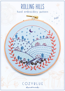 rolling hills PDF pattern