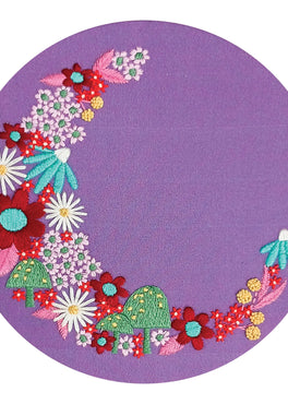 flora luna pre-printed fabric embroidery pattern