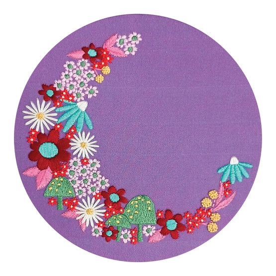 flora luna pre-printed fabric embroidery pattern