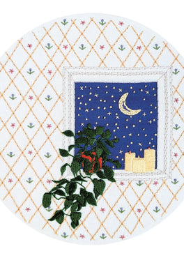 sweet dreams pre-printed fabric embroidery pattern