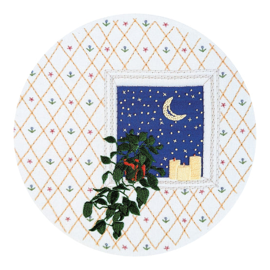 sweet dreams pre-printed fabric embroidery pattern