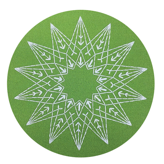 holiday star pre-printed fabric embroidery pattern