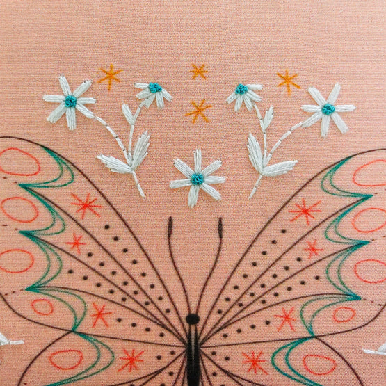 butterfly embroidery kit