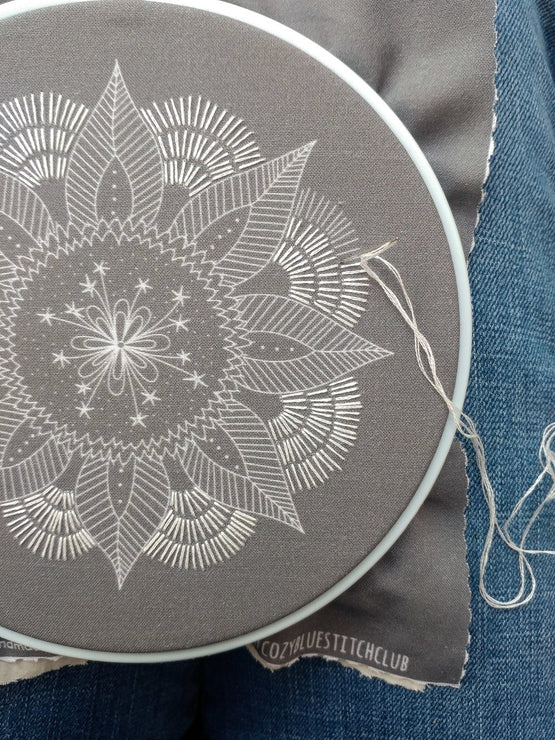 autumn mandala embroidery kit