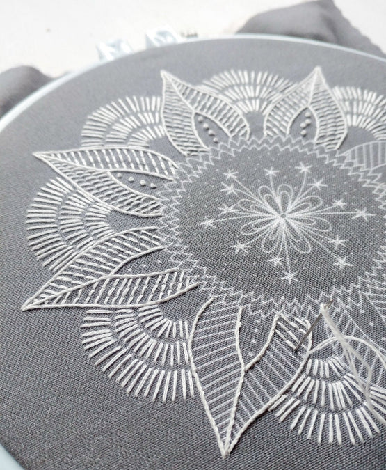 autumn mandala embroidery kit