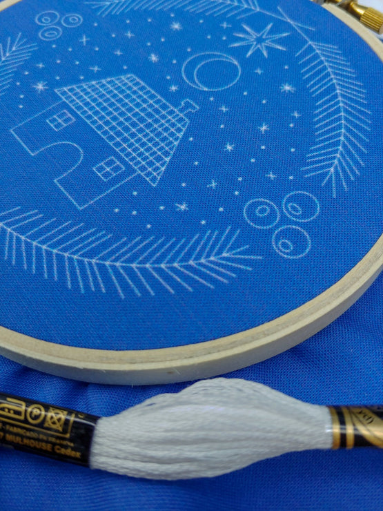 holiday home embroidery kit