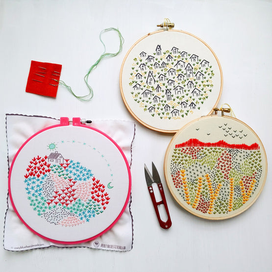 close to home embroidery kit