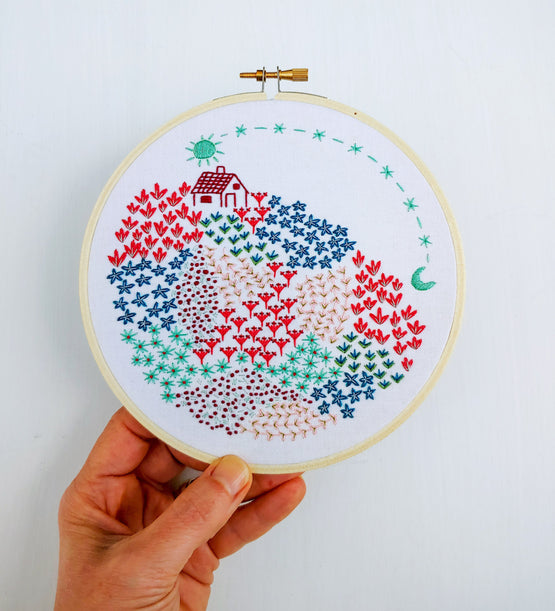 close to home embroidery kit