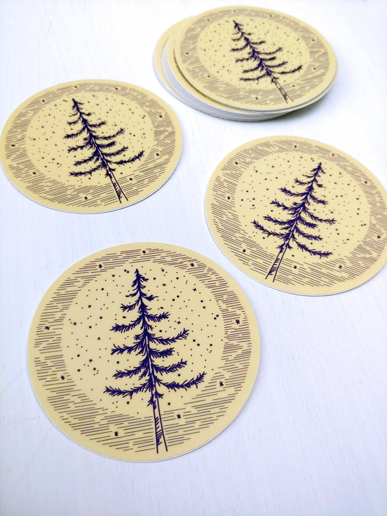 moonlight pine sticker