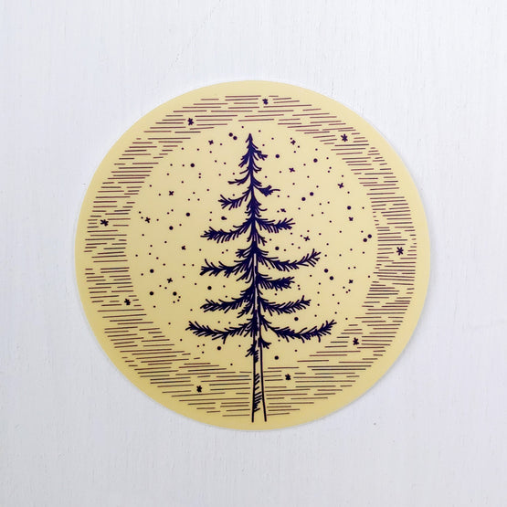 moonlight pine sticker