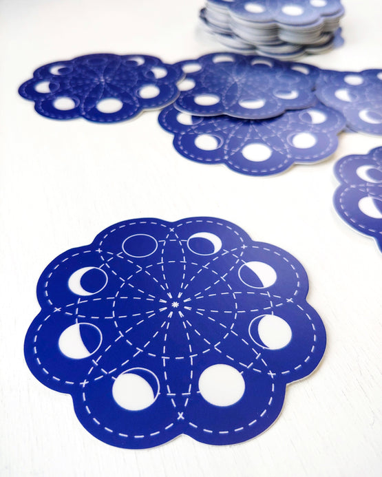 lunar blossom sticker