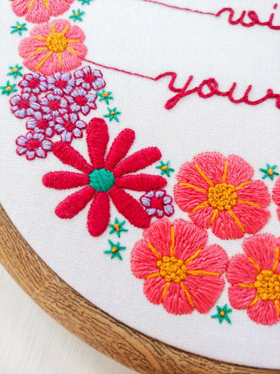 be gentle with yourself embroidery kit