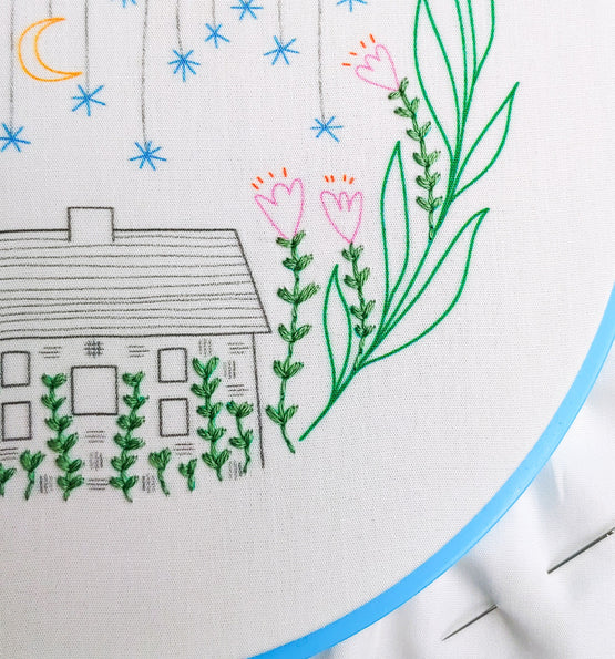 golden slumbers embroidery kit
