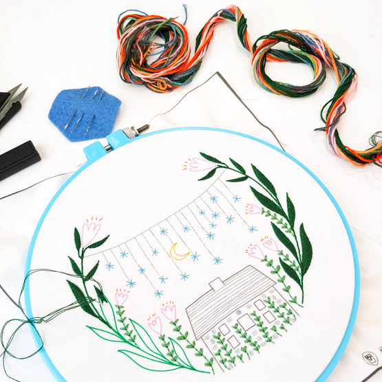 golden slumbers embroidery kit