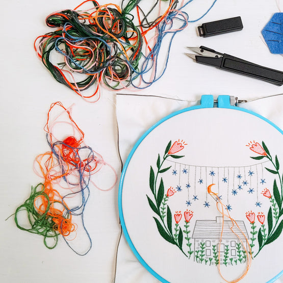 golden slumbers embroidery kit