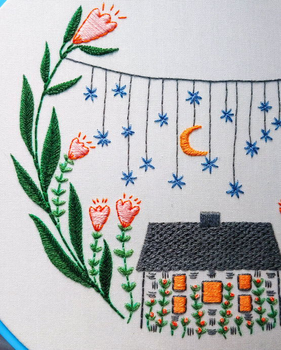 golden slumbers embroidery kit