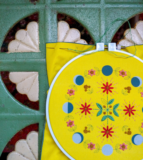 moon flow embroidery kit