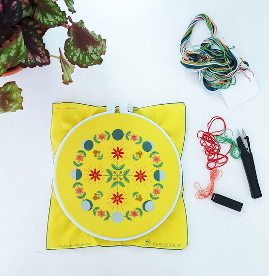 moon flow embroidery kit