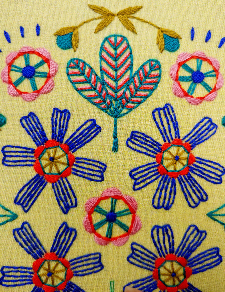 wallflowers embroidery kit [last chance!] cozyblue