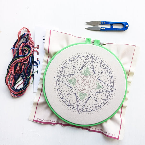 compass rose PDF pattern