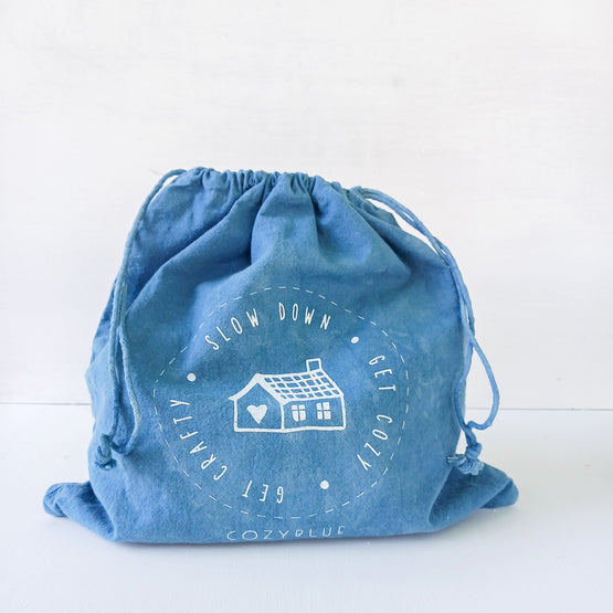 cotton drawstring project bag