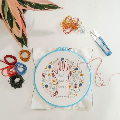 take good care embroidery kit