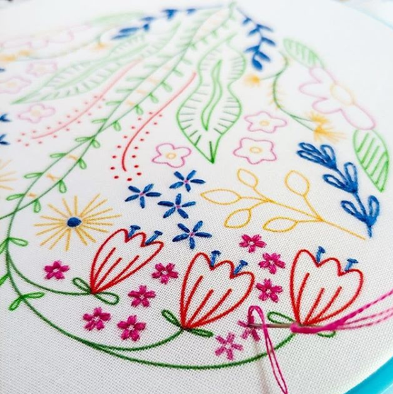 full heart embroidery kit