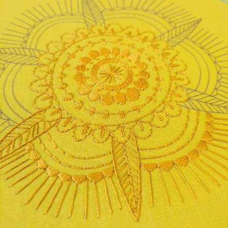golden mandala PDF pattern