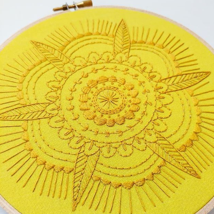golden mandala PDF pattern